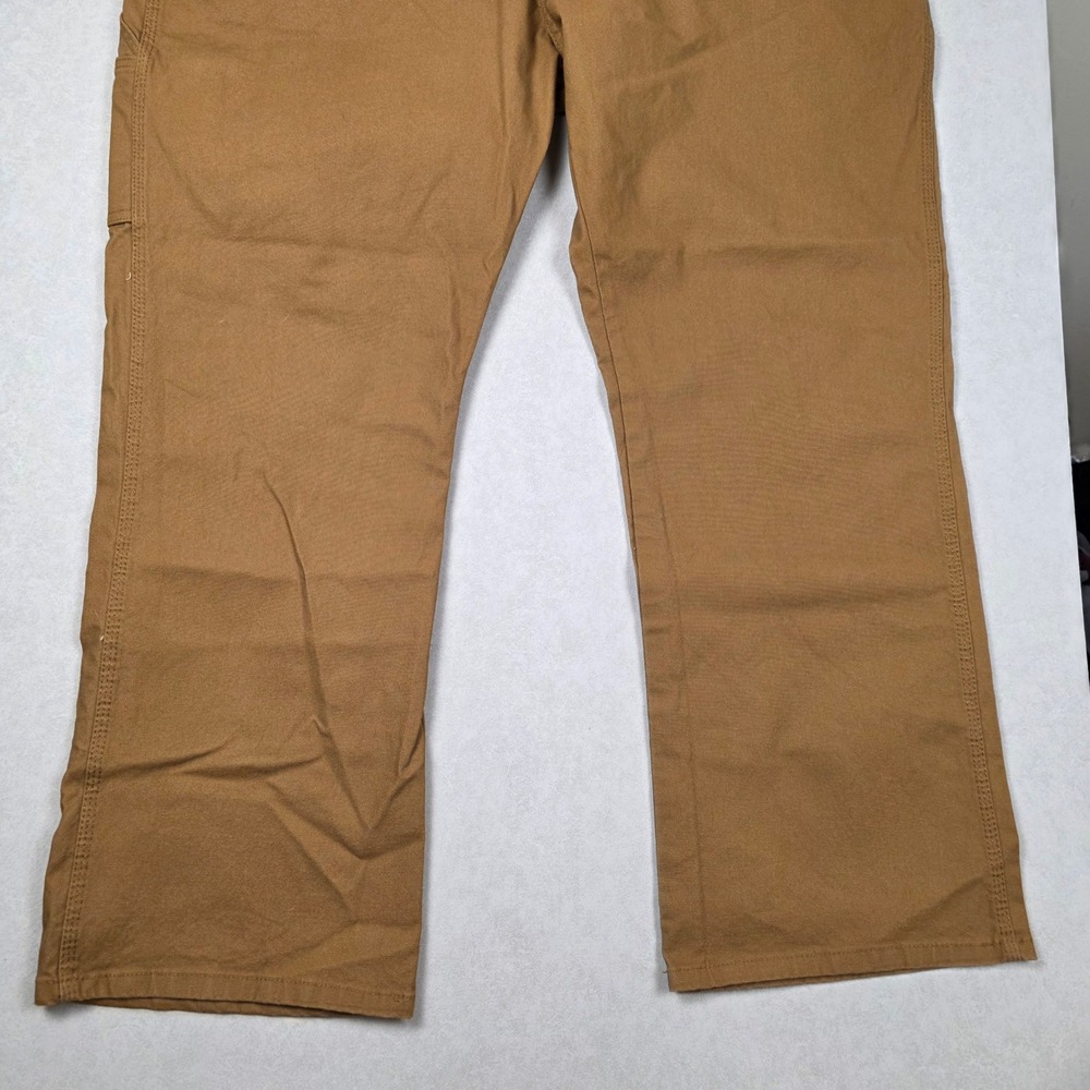 Dickies Mens Duck Carpenter Relaxed Fit Flex Pants 44x30 Brown New With Tags - Picture 3 of 10